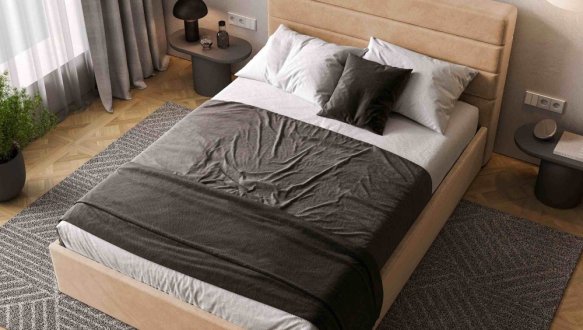 Ліжко м'яке Віоріна деко Street / Стріт без підйомного механізму 1