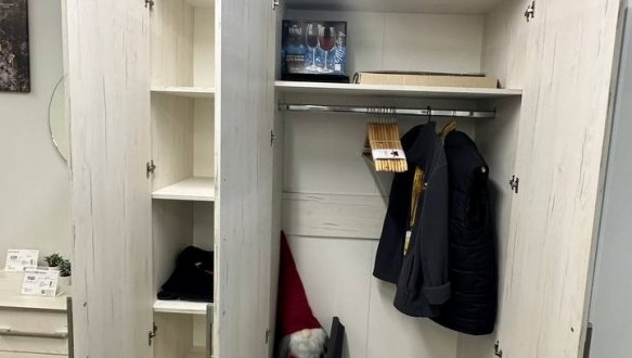 Шафа 3Д Сокме Сара 3 дверна піно 136 см 4