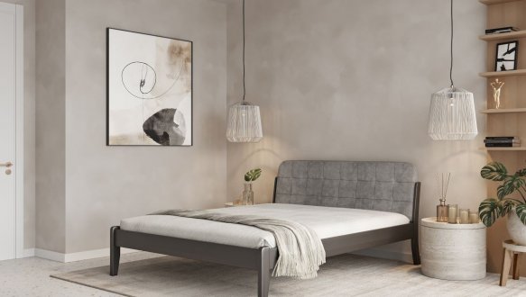 Ліжко двоспальне дерев'яне Лев Каліфорнія Масив бука 2