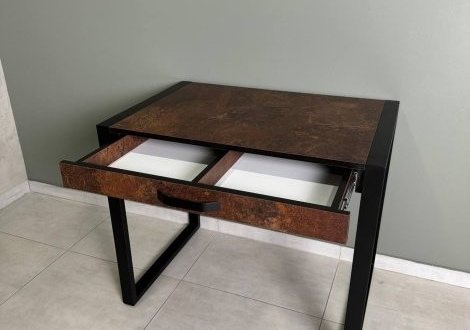 Стіл LOFT 1Ш Дуб Сонома / Чорний мат MebliRoMax 3