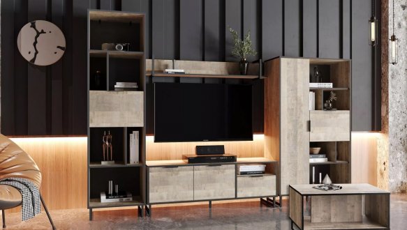 Журнальный столик дуб гранж песочный F-0014 Форте 1