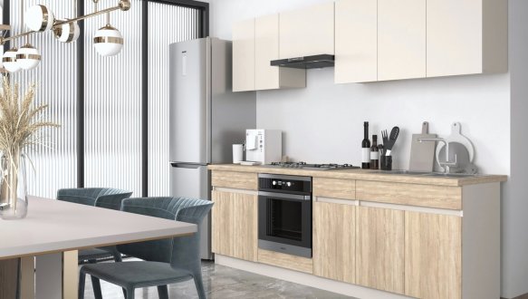 Кухня 2,6 м Юлія Кашемір / Дуб сонома 0