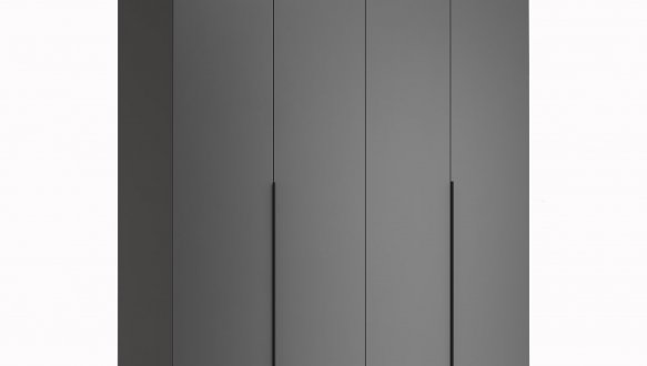 Шкаф 4дв Миромарк Дони 4 дверный графит серый 180 см