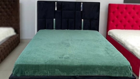 Ліжко м'яке Городок меблі Сапфір з підйомним механізмом та нішею для білизни 3