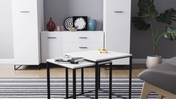 Стол журнальный 2 в 1 Ascet Белый 0