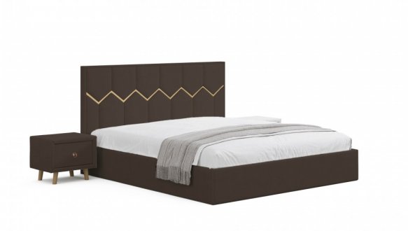 Кровать мягкая двуспальная Виорина деко Mirali / Мирали 20