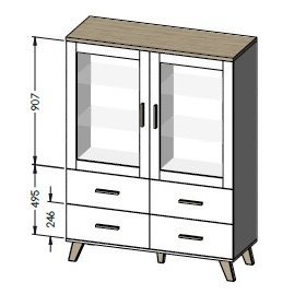 Витрина 120 2D4S Lotta 2