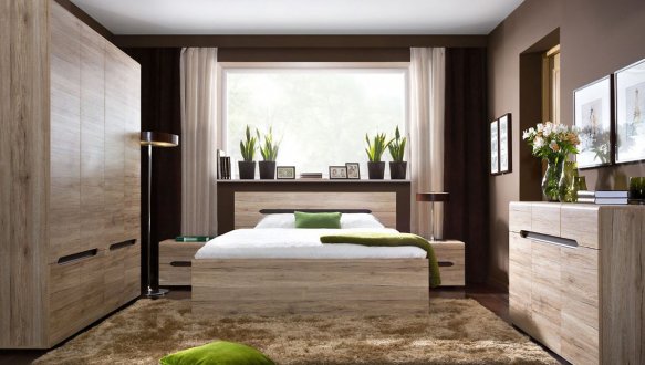 Модульна спальня Elpasso/Ельпасо BRW Poland Дуб санремо світлий