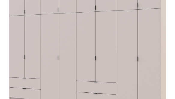 Шафа для одягу Дорос Лукас кашемір 8 дверна 360 см