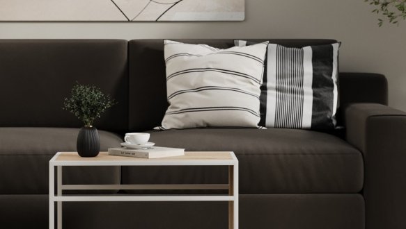 Придиванный стол-трансформер Fiji Double Дуб сонома/Белый 2