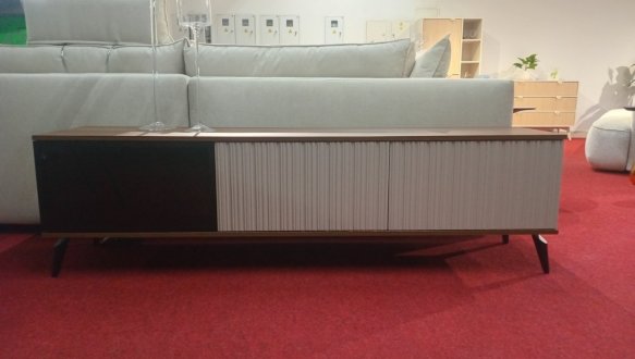 Тумба під ТВ Vici/Вічі RTV180 Горіх/Кашемір Perfect Home Ширина 180 см 4