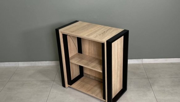 Стіл трансформер LOFT Дуб Сонома / Чорний мат MebliRoMax 14