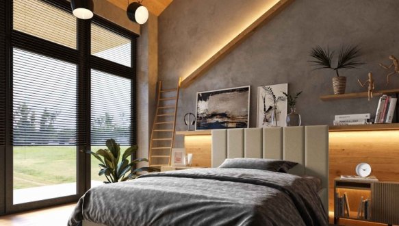 Ліжко м'яке двоспальне Віоріна Деко Лайн з підйомним механізмом та нішею для білизни 1