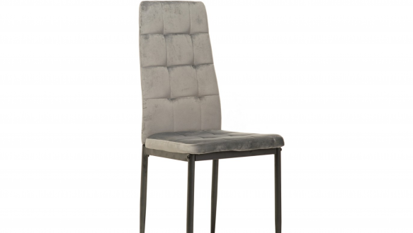 Стул N-66-2 серый велюр