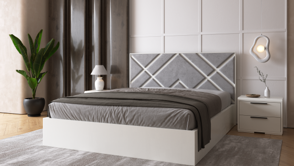 Ліжко дерев'яне DrevKO Нордон 1 Масив Бук