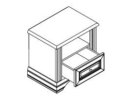 Тумба приліжкова 1S Вайт 4