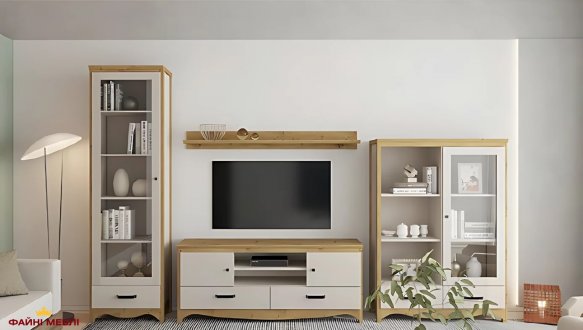 Витрина REG1W2S Дана Кашемир / Дуб артизан 2