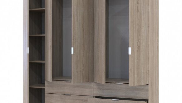 Шкаф Дорос Гелар дуб сонома 5 дверной 193,7 см 0