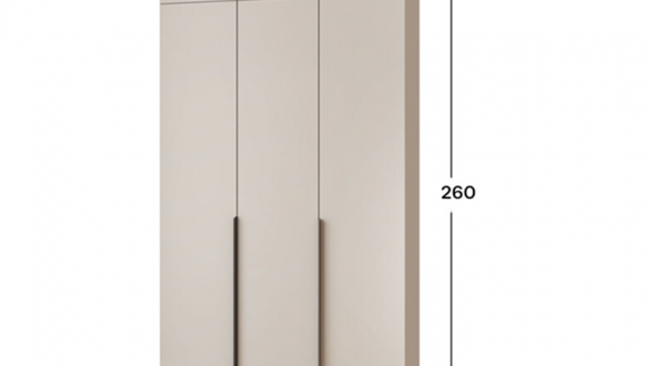 Шкаф Mebelstar Оскар трехдверный с антресолью Кашемир 120 см 2