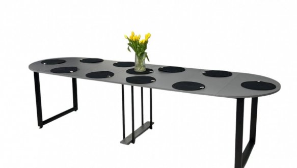 Стіл розкладний трансформер MebliRoMax Long Round / Лонг Раунд 90-290 см 19