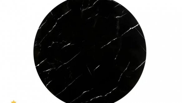 Стіл журнальний Paola чорний мармур/золотий 2