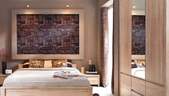 Шкаф SZF5D2S BRW Poland Kaspian 3 дверный дуб сонома 154 см 1