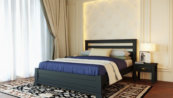 Кровать деревянная Лев Лорд массив Бук 2