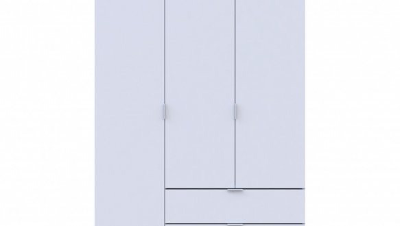 Шафа для одягу Дорос Гелар білий 3 ДСП 116,2 см 4