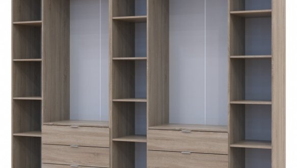 Шкаф Дорос Гелар дуб сонома 7 дверной 271,2 см 3