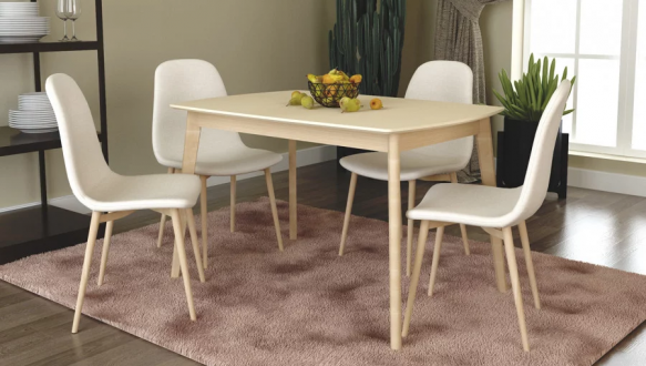 Стіл Exen II / Ексен II Інтарсіо Кремовий Розкладний 120/160 см