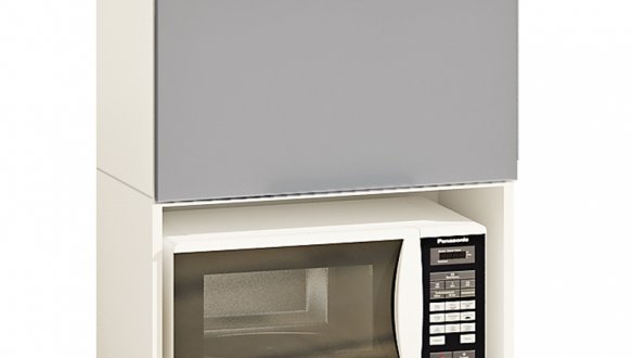 Тумба верхняя В60.72.1Д. под микроволновку Gola ручка Окрашенный Высокий Глянец