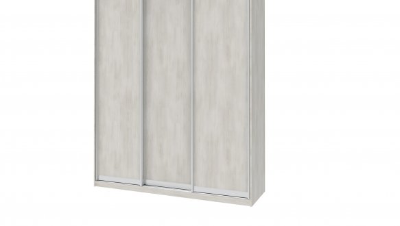 Шафа-купе Дорос Сіті Лайт біле дерево 3 дверна 180 см