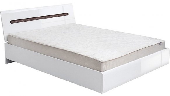 Кровать двуспальная ВМК-Украина LOZ/160 Амелия ДСП белое без вклада 2