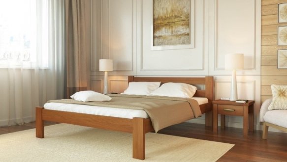 Ліжко дерев'яне Лев Соня масив Бук 3