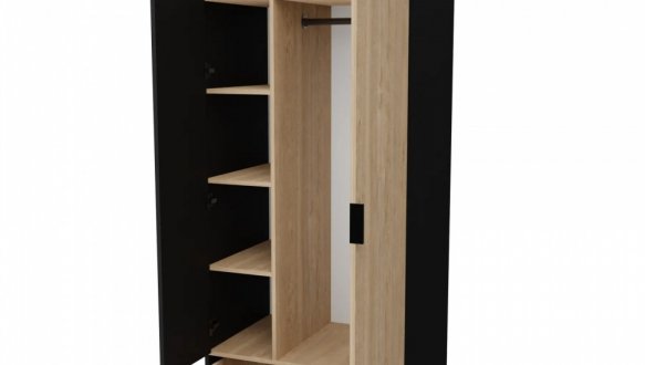 Шафа С-102 Neman Сканді 2 дверний графіт 94 см 0