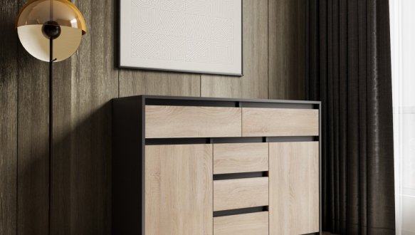 Комод Т227 Антрацит Морели 4