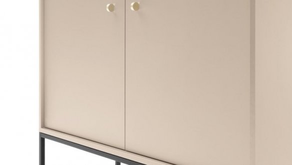 Комод высокий черные ножки MK104 Mono 5