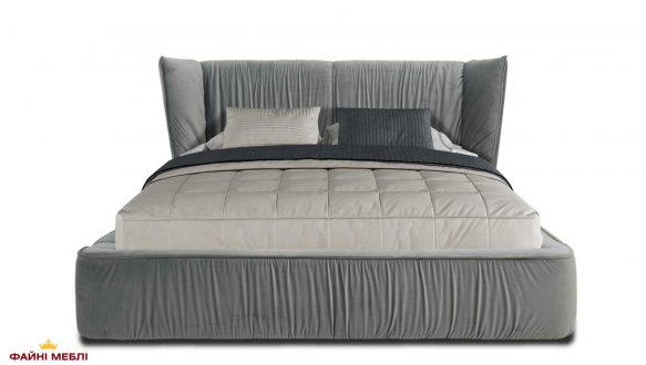 Ліжко м'яке двоспальне Шик Галичина Дрім з підйомним механізмом та нішею для білизни 0