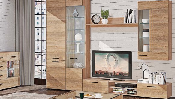 Модульна вітальня МС-4330 Еко