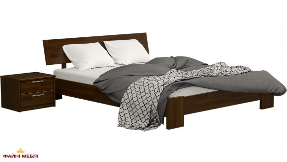 Ліжко дерев'яне Естелла Титан / Серія Тесса Щит / Масив Бук 0