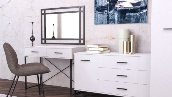 Стол туалетний з двумя ящиками Art in head Ascet / Аскет 0