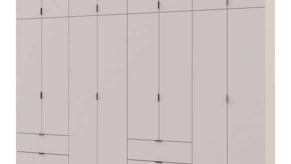 Шкаф для одежды Дорос Лукас кашемир 8 дверный 320 см