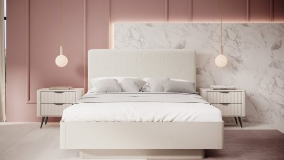 Модульная спальня Lante/Ланте Perfect Home Бежевый/Чёрные ножки 0