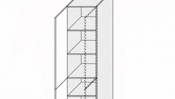 Пенал правый 60П/2140 Pro Blum Миллениум WG
