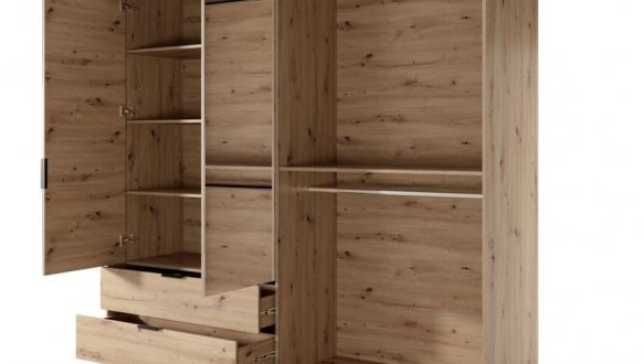 Шкаф 4D2S/220 Perfect Home Tally 4 дверный дуб артизан 220 см 1