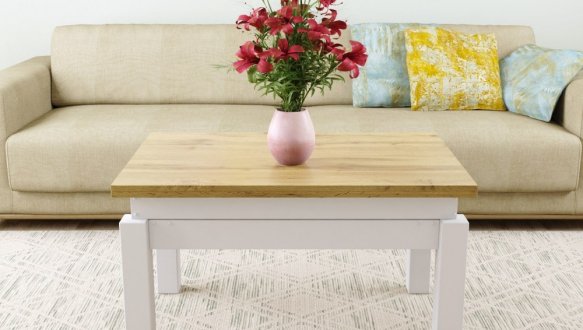 Стол-трансформер B-Fly Дуб крафт золотой/белый 0