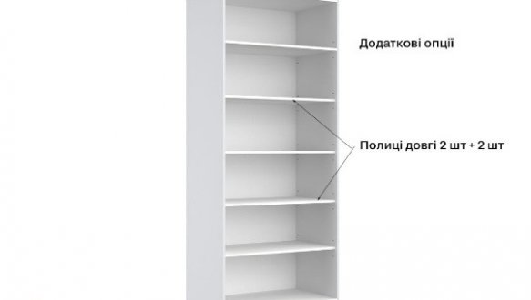 Шкаф 2дв Миромарк Меги 2 дверный шиншила серая 90 см 6