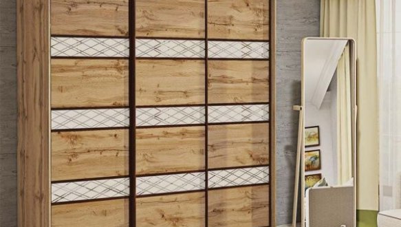 Шкаф-купе Комфорт мебель Модель-4 крашеный высокий глянец 3 дверный 270 см