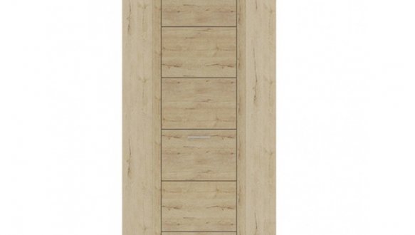 Шкаф угловой 1d Mebelbos Oskar 1 дверный дуб санремо 78 см