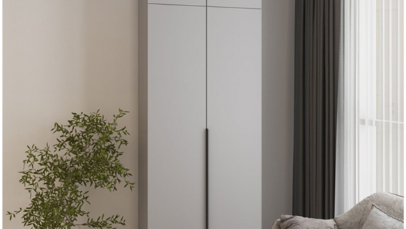 Шкаф Mebelstar Оскар двухдверный с антресолью Серая мышка 100 см